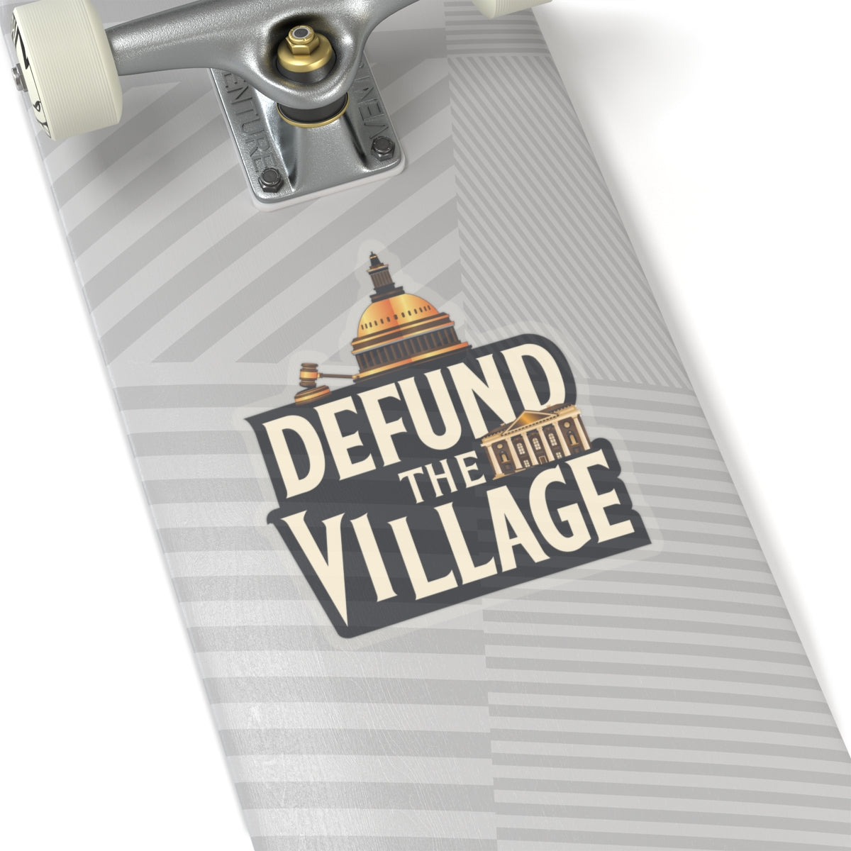 Defund The Village - Transparent Cut Stickers