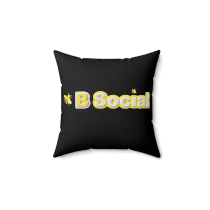 bSocial Buzz Spun Polyester Square Pillow
