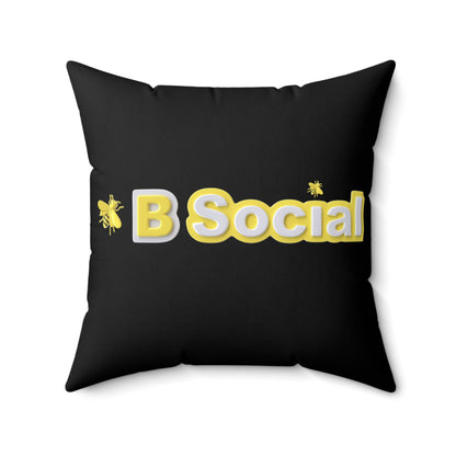 bSocial Buzz Spun Polyester Square Pillow
